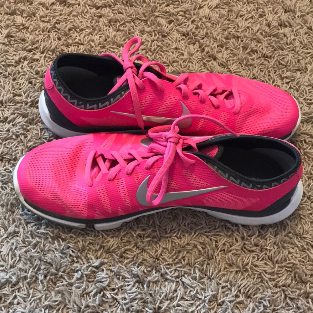 Pink Nike Fitsole Tennis Shoes